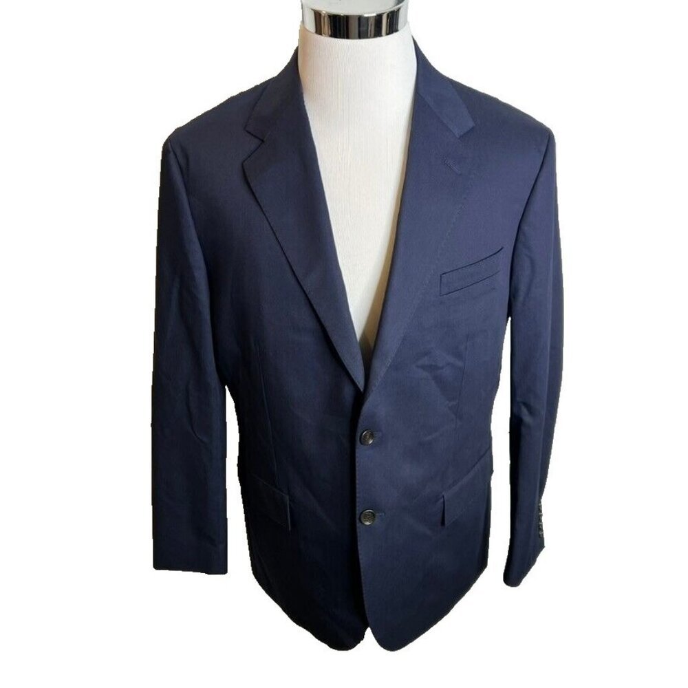 J.Crew $298 Crosby Classic Fit Suit Jacket Italian Chino Navy 34S BQ427 - Picture 2 of 14